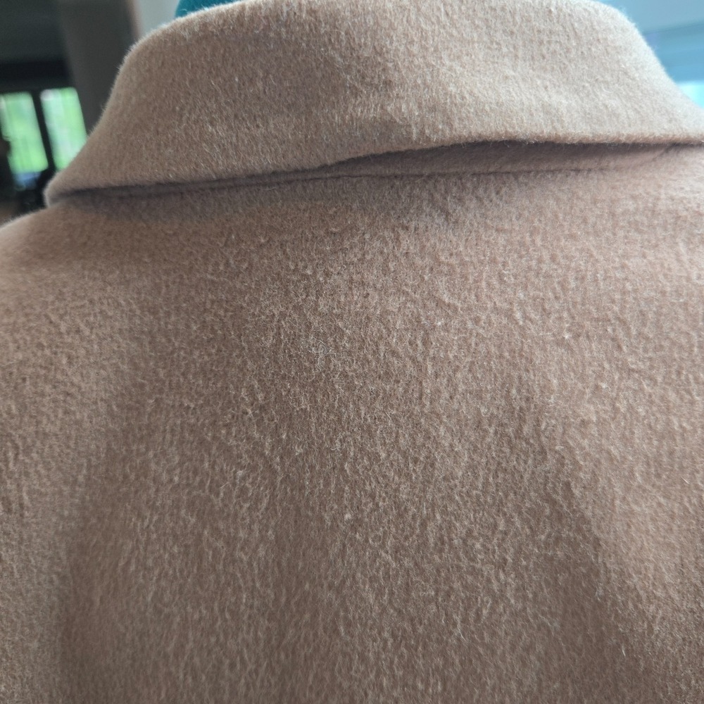 Ann Taylor Overcoat Womens Size 8 Brown Wool Cashmere Blend Lined Classic Coat - Picture 8 of 13